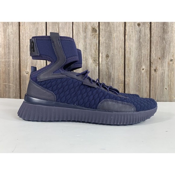 PUMA Shoes - Puma Rihanna Fenty Ankle Strap Sneaker Trainer Mid BLACK/BLUE Women’s Shoe Sz 7